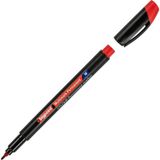 Bigpoint | Asetat Kalemi, Standart Uçlu (M) - Hızlı Kuruyan Suya Dayanıklı Ohp CD Kalemi, 1.0 Mm, Kırmızı