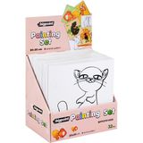 Bigpoint Baskılı Pres Tuval Kedi (20X20CM) 32'li Set