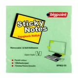 Bigpoint BP802 75x75 mm Yapışkanlı Yeşil Not Kağıdı