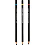 Bigpoint Charcoal Pencil Kömür Kalemi (7.2mm x 175MM) 3'lü Set - Karışık-Çok Renkli - standart