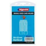 Bigpoint Çift Taraflı Kart Kabı Dikey Şeffaf 55X90mm X 10 Adet