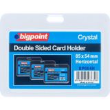 Bigpoint Çift Taraflı Kart Kabı Kristal Dikey Şeffaf 54X85Mm 50'Li Poşet