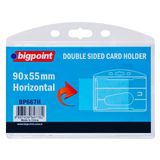 Bigpoint Çift Taraflı Kart Kabı Yatay Şeffaf 90X55mm X 10 Adet