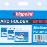 Bigpoint Çift Taraflı Pp Kart Kabı Yatay Şeffaf 85X55Mm 5'Li Poşet