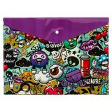 Bigpoint Çıtçıtlı Dosya A4 Grafiti Desenli X 12 Adet