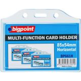 Bigpoint Çok Amaçlı Kart Kabı Yaka Kartı Yatay 85X54Mm 5'Li Paket