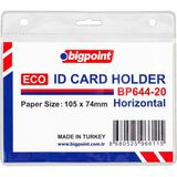 Bigpoint Eco Kart Poşeti Yatay 105X74MM 100'LÜ Poşet - Şeffaf