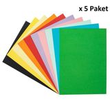 Bigpoint Fon Kartonu 25X35cm Karışık 10 Renk X 5 Paket