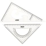 Bigpoint | Gönye Seti, Kolay Kırılmayan Ps Plastik 2'li Set, 25 cm - 2'li Gönye Seti