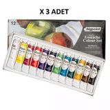 Bigpoint Guaj Boya Seti 12Ml Tüp X 12 Renk X 3 Set
