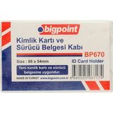 bigpoint kart kabı kimlik ehliyet pp bp670 (10 lu paket) - Yok