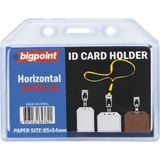 Bigpoint Kart Kabı Yatay Şeffaf 85 x 54 mm 5'li Poşet