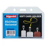 Bigpoint Kart Kabı Yatay Şeffaf 85X54mm X 5 Adet