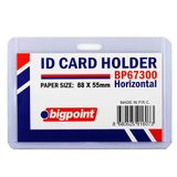 Bigpoint Kart Kabı Yatay Şeffaf 88x55mm 10'lu Poşet