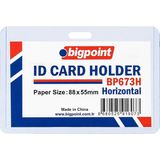 bigpoint kart kabı yatay sert pvc 88x55mm bp673h (10 lu paket) - Yok