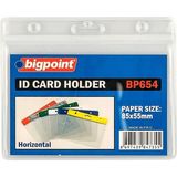 Bigpoint Kart Poşeti Yatay Şeffaf 85X55MM x 10 Adet - Şeffaf PVC