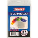 Bigpoint Kilitli Kart Poşeti Dikey Şeffaf 641