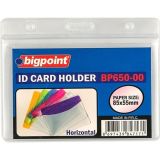 Bigpoint Korumalı Kart Poşeti Yatay Şeffaf 85X55Mm 10'Lu