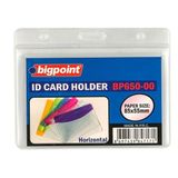 Bigpoint Korumalı Yatay Şeffaf 85x55 mm Kart Poşeti