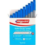 Bigpoint Maket Bıçağı Yedeği Geniş 18 mm Büyük Boy 10'lu Adet 10 Tüp - --