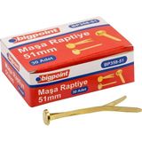 Bigpoint Maşa Raptiye 51 mm x 10 Kutu Dayanıklı Kullanım İçin - 300 Adet - Bakır