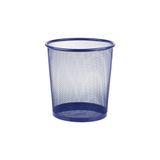 Bigpoint | Metal Perfore Çöp Kovası, Orta Boy, Mavi, 7.8 Litre, Paslanmaz Metal