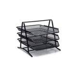 Bigpoint Metal Perfore Evrak Rafı 3`lü Siyah 8697439846839