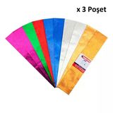 Bigpoint Metalik Krapon Kağıdı 2 Metre 10'Lu Karışık Poşet X 3 Poşet