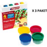 Bigpoint Parmak Boyası 4 Renk x 35 ml x 3 Adet - Çok Renkli