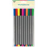 Bigpoint Parrot 10'lu Keçe Uçlu Fineliner Kalem Seti Renkli Blister Paket