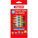 Bigpoint Pastel Boya 12 Parça Canlı Renkler Çocuklar İçin Güvenli Kullanım