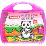 Bigpoint Pastel Boya 18 Renk - Pembe Çantalı - 1 Adet - Çok Renkli