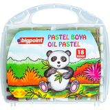 Bigpoint Pastel Boya 18 Renk - Şeffaf Çantalı Yıkanabilir ve Uzun Ömürlü Kullanım