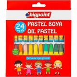 Bigpoint Pastel Boya 24'lü Karton Kutulu Canlı Renkler Çocuklar İçin 3-6 Yaş