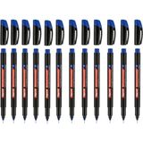 Bigpoint Permanent Marker (Asetat) Kalem S 0,3 Mavi 12'li Set - Renkli - Standart