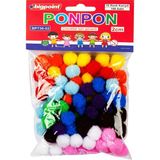 Bigpoint | Ponpon, El Işi Projeleri Için Uygun Yün Ponpon Seti, 2 Cm, 10 Farklı Renk, 100'LÜ Poşet