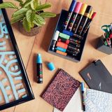 Bigpoint Posca Marker Kalem Pc-8k (8mm) 2'li Set Siyah ve Beyaz - Renkli - Standart