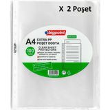 Bigpoint Poşet Dosya Extra 50 Mikron 100'LÜ Paket x 2 Poşet - 200 Adet
