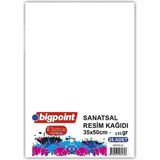 Bigpoint Sanatsal Resim Kağıdı 135 Gram 35X50CM - 25 Yaprak - Beyaz
