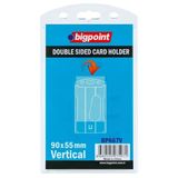 Bigpoint Şeffaf 55x90 mm 10'lu Poşet Dikey Çift Taraflı Kart Kabı