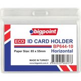 Bigpoint Şeffaf Eco Kart Poşeti Yatay 85X55MM 100'LÜ Poşet Kaliteli ve Dayanıklı