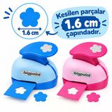 Bigpoint Şekilli Delgeç 1.6Cm Çiçek X 24 Adet