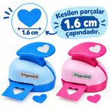Bigpoint Şekilli Delgeç 1.6Cm Kalp X 24 Adet