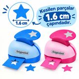 Bigpoint Şekilli Delgeç 1.6Cm Yıldız X 24 Adet