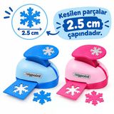 Bigpoint Şekilli Delgeç 2.5Cm Kar Tanesi X 12 Adet