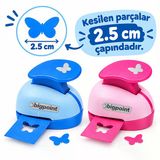 Bigpoint Şekilli Delgeç 2.5Cm Kelebek X 12 Adet