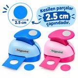 Bigpoint Şekilli Delgeç 2.5Cm Yuvarlak X 12 Adet
