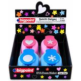 Bigpoint Şekilli Delgeç 5Cm 4 Model X 4 Adet