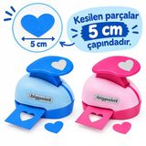 Bigpoint Şekilli Delgeç 5Cm Kalp X 4 Adet