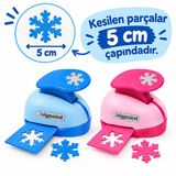 Bigpoint Şekilli Delgeç 5Cm Kar Tanesi X 4 Adet